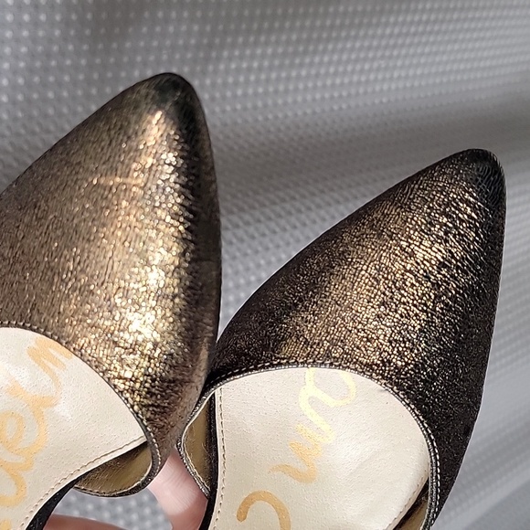 Sam Edelman Opal Metallic  Pumps Size 8.5 - Picture 3 of 6